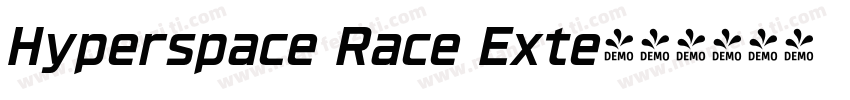Hyperspace Race Exte字体转换